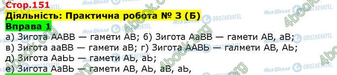 ГДЗ Биология 9 класс страница Стр.151 (1)